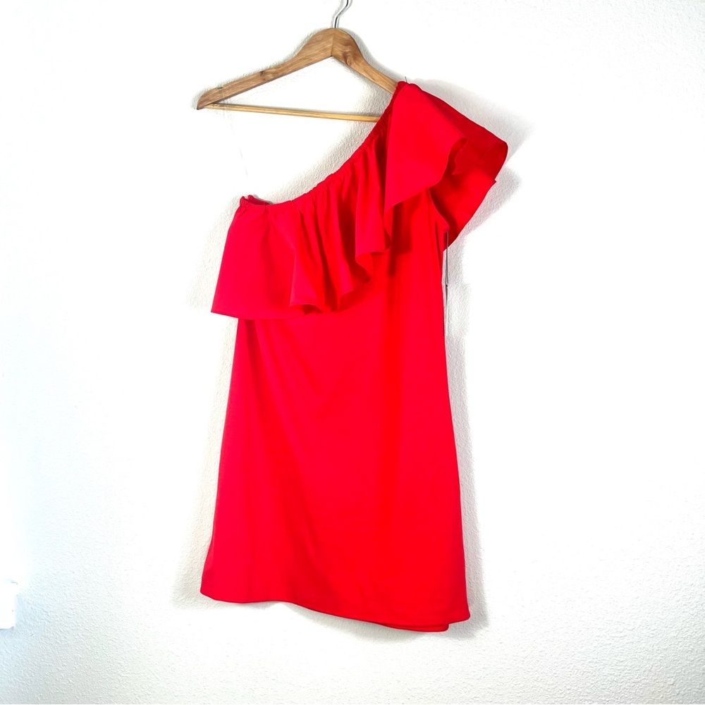A new day Orange/red One-Shoulder Mini Dress NWT Sml